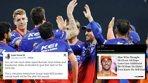 "I hope RCB bowlers' mental health will be fine after this assault" - Fans troll RCB's fourth consecutive defeat in IPL 2024 against MI