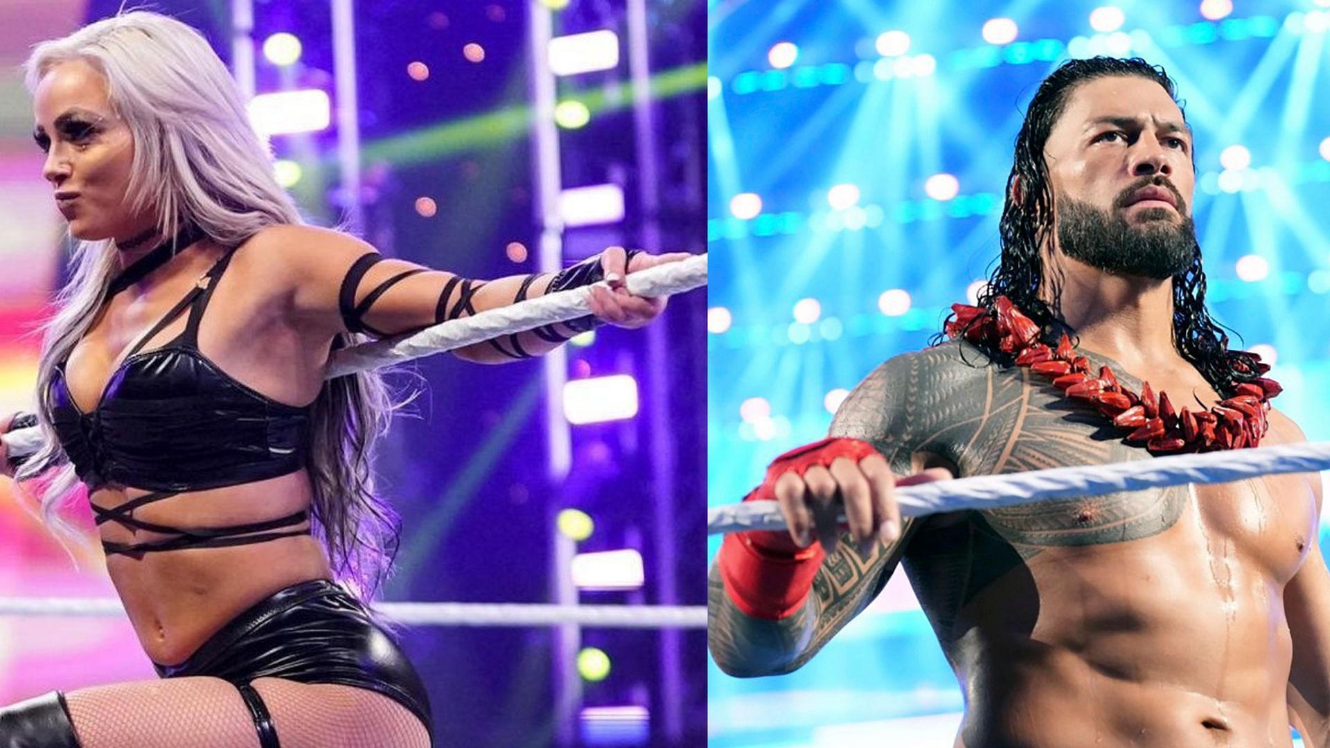 WWE सुपरस्टार रोमन रेंस और लिव मॉर्गन 
