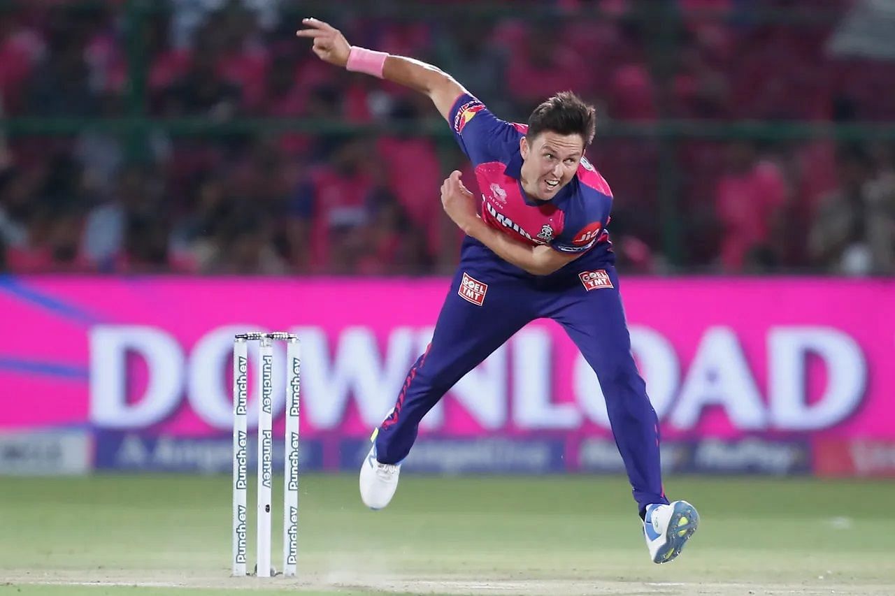 Trent Boult conceded only eight runs in his two overs. [P/C: iplt20.com]