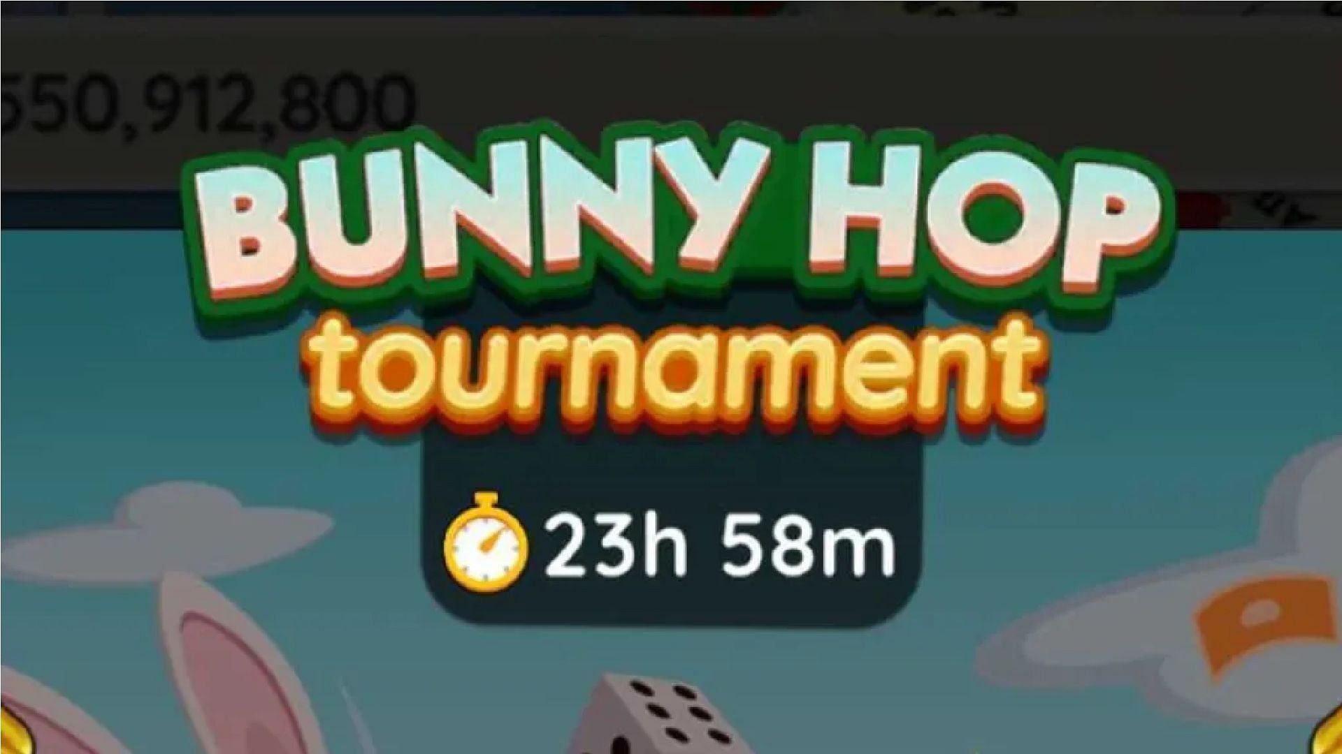 The new Bunny Hop tournament brings amazing rewards in Monopoly Go (Image via Scopely)
