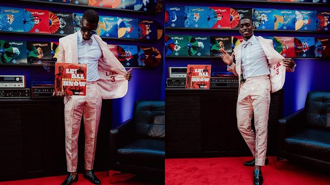 IN PHOTOS: Alabama’s Terrion Arnold dazzles in special pink suit embroidered with “Lank 3” for 2024 NFL draft