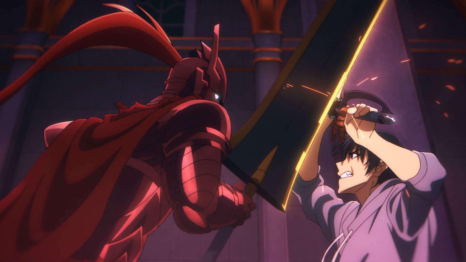 Jinwoo vs Igris in episode 11 (Image via A-1 Pictures)