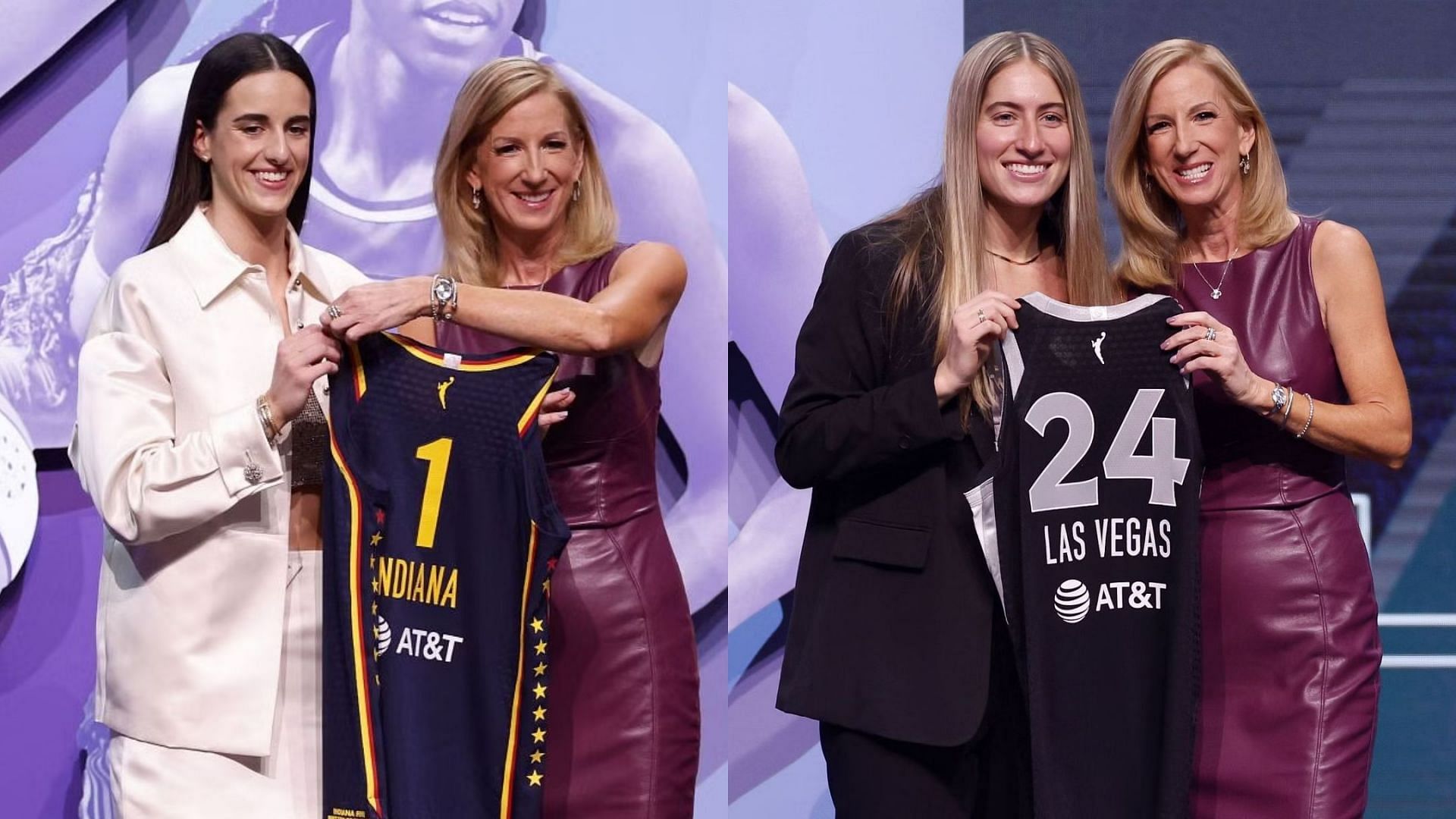 Iowa stalwarts Caitlin Clark and Kate Martin were picked in the first and second round of the 2024 WNBA Draft, respectively.