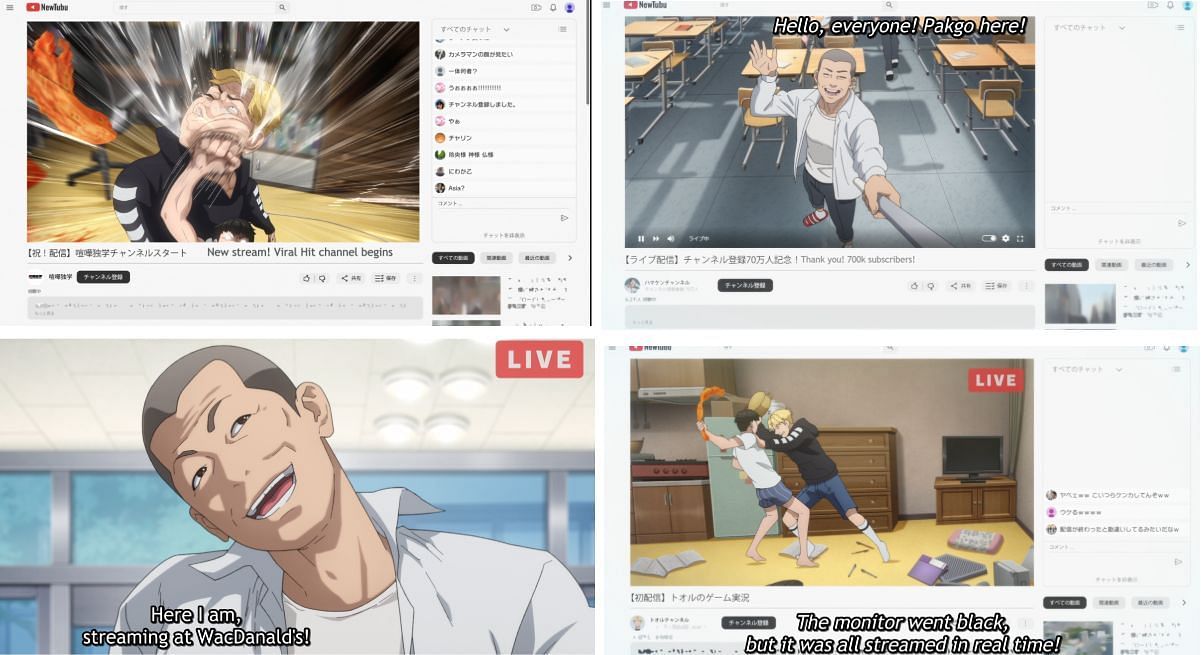 Viral Hit episode 1: The Youtube anime (Image via Okuruto Noboru)