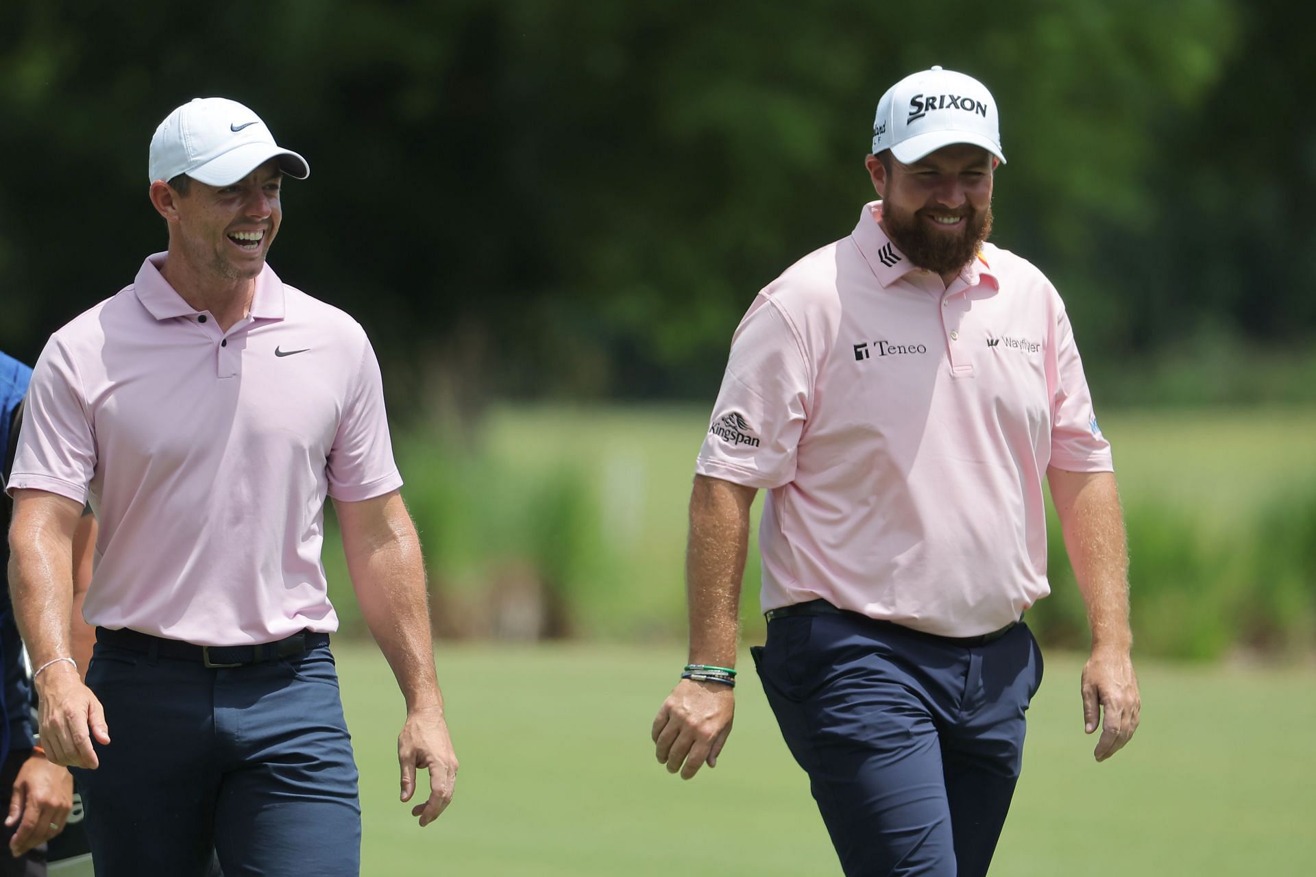 Shane Lowry and Rory McIlroy at the Zurich Classic