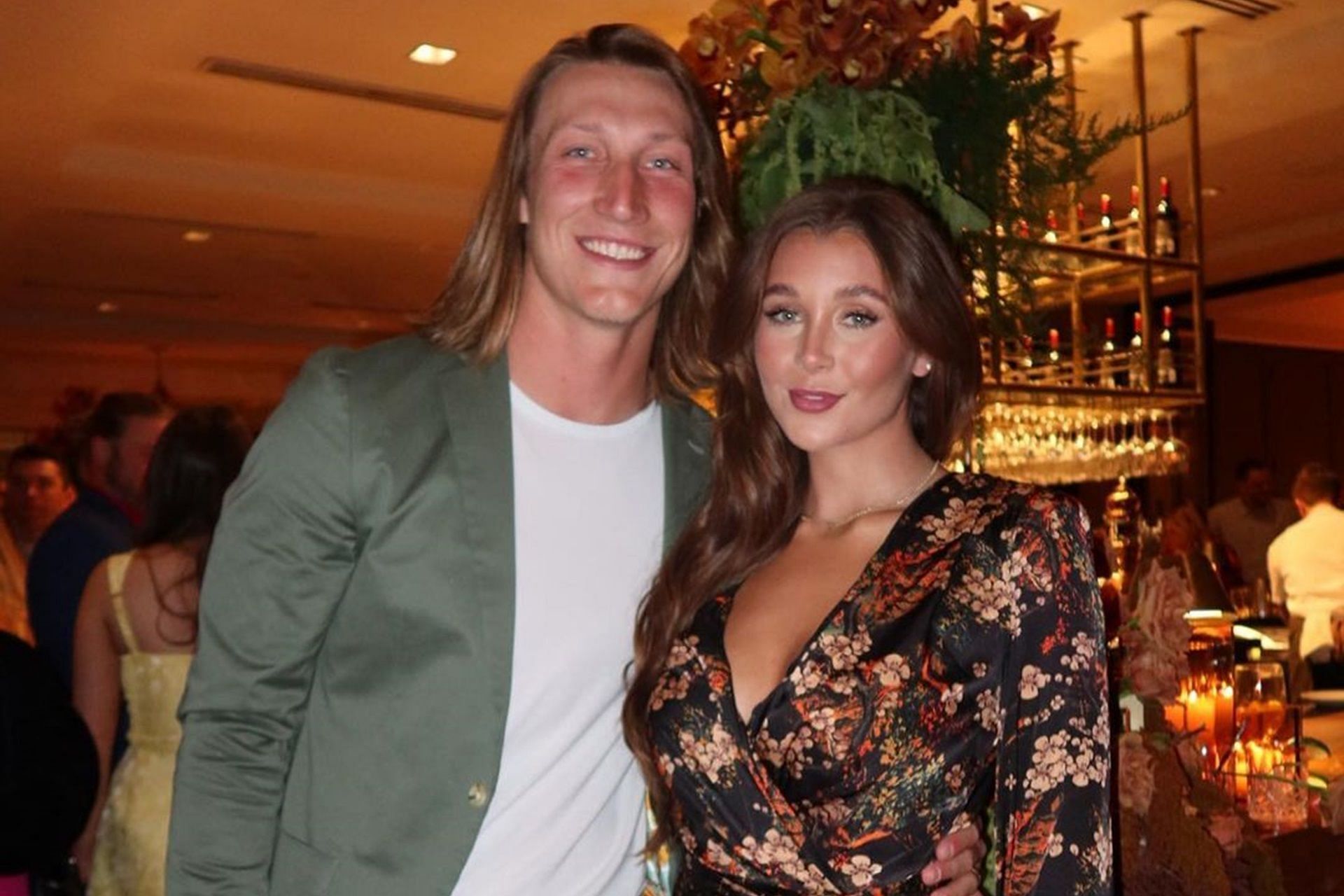 Trevor Lawrence, wife Melissa stun in chic outfits at friend