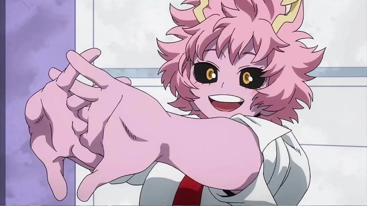 Mina Ashido as seen in the anime (Image via Bones)