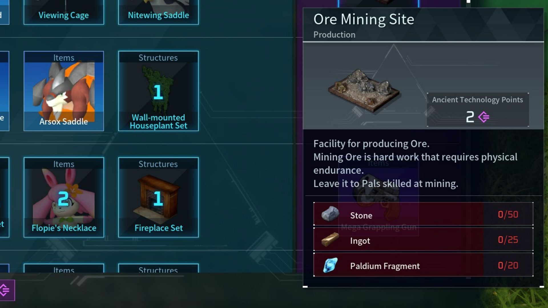 The Mining Ore Site solves many problems (Image via Pocket Pair Inc)