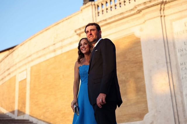 Scottie and Meredith Scheffler (Image via Getty).