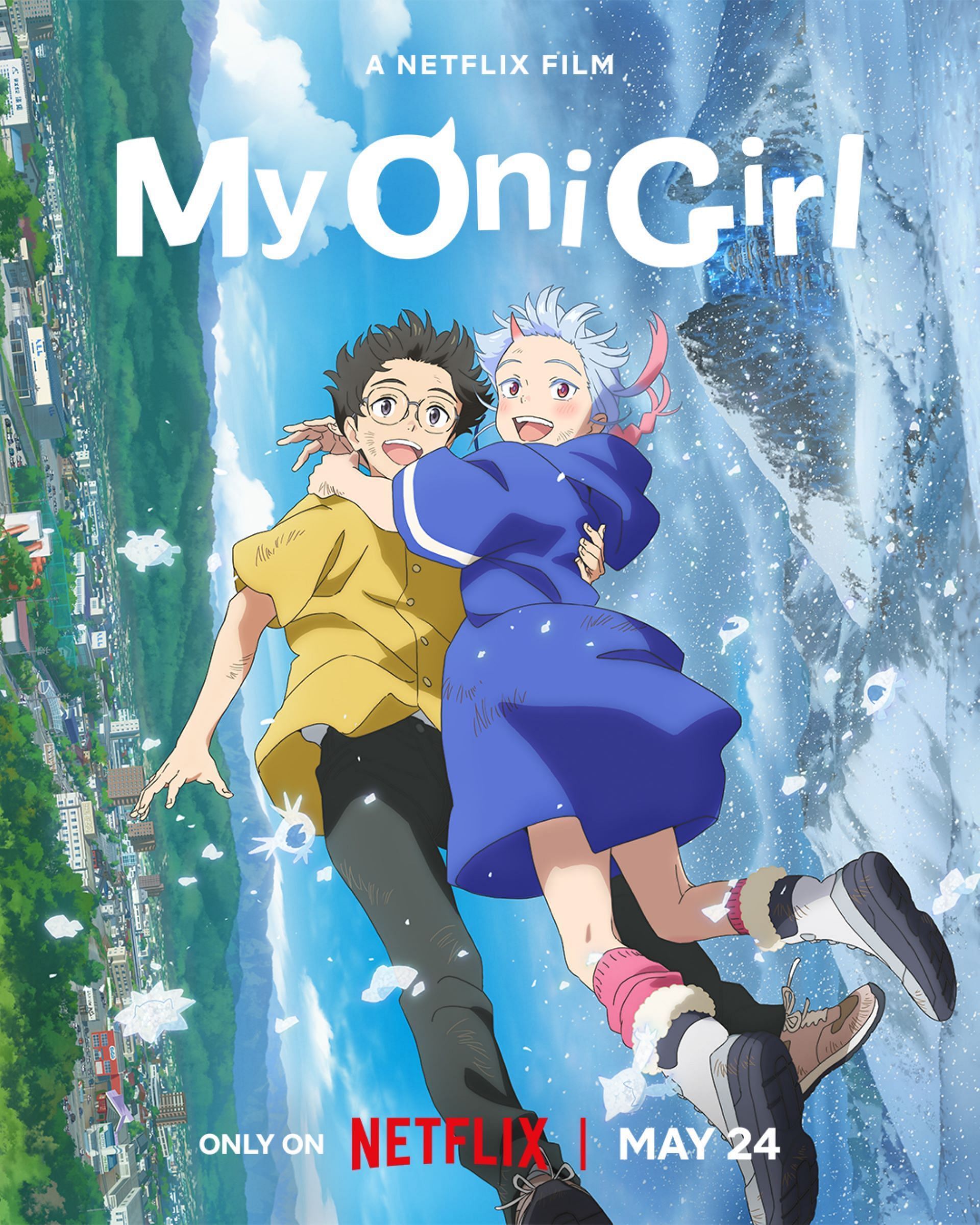 My Oni Girl anime movie&#039;s new key visual (Image via Studio Colorado/Netflix)