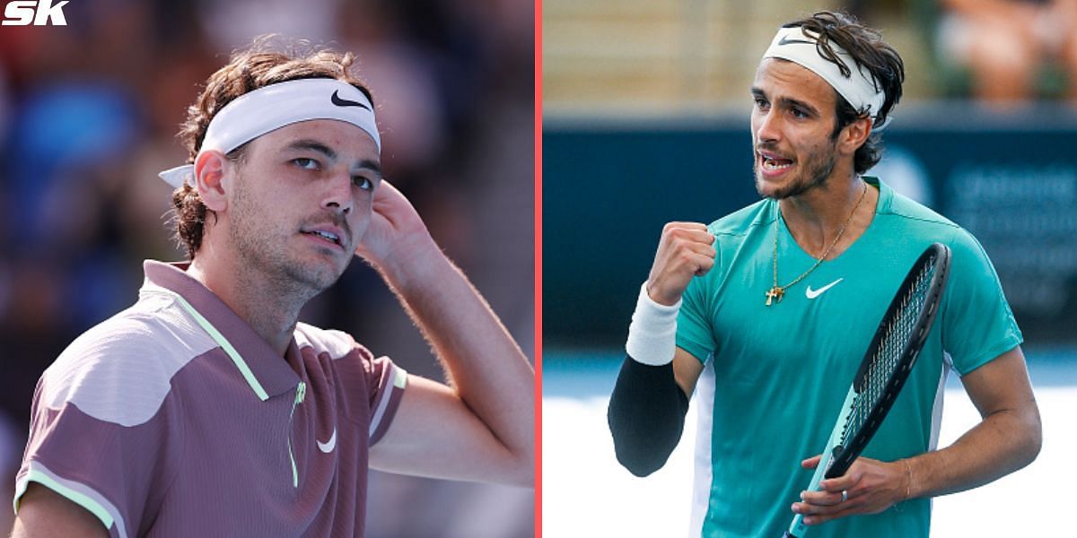 Taylor Fritz (L) and Lorenzo Musetti (R)