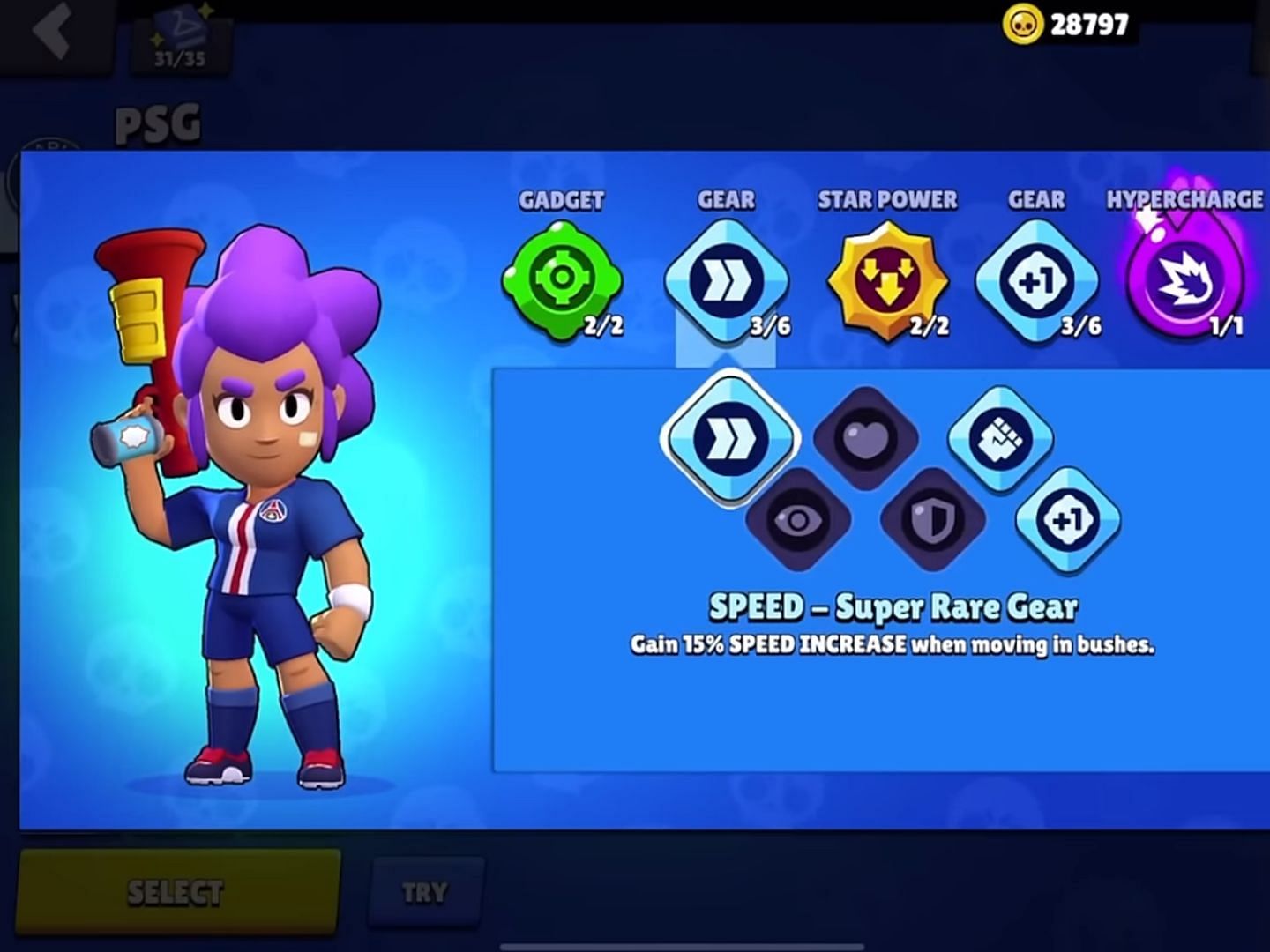 Speed - Super Rare Gear (Image via Supercell)