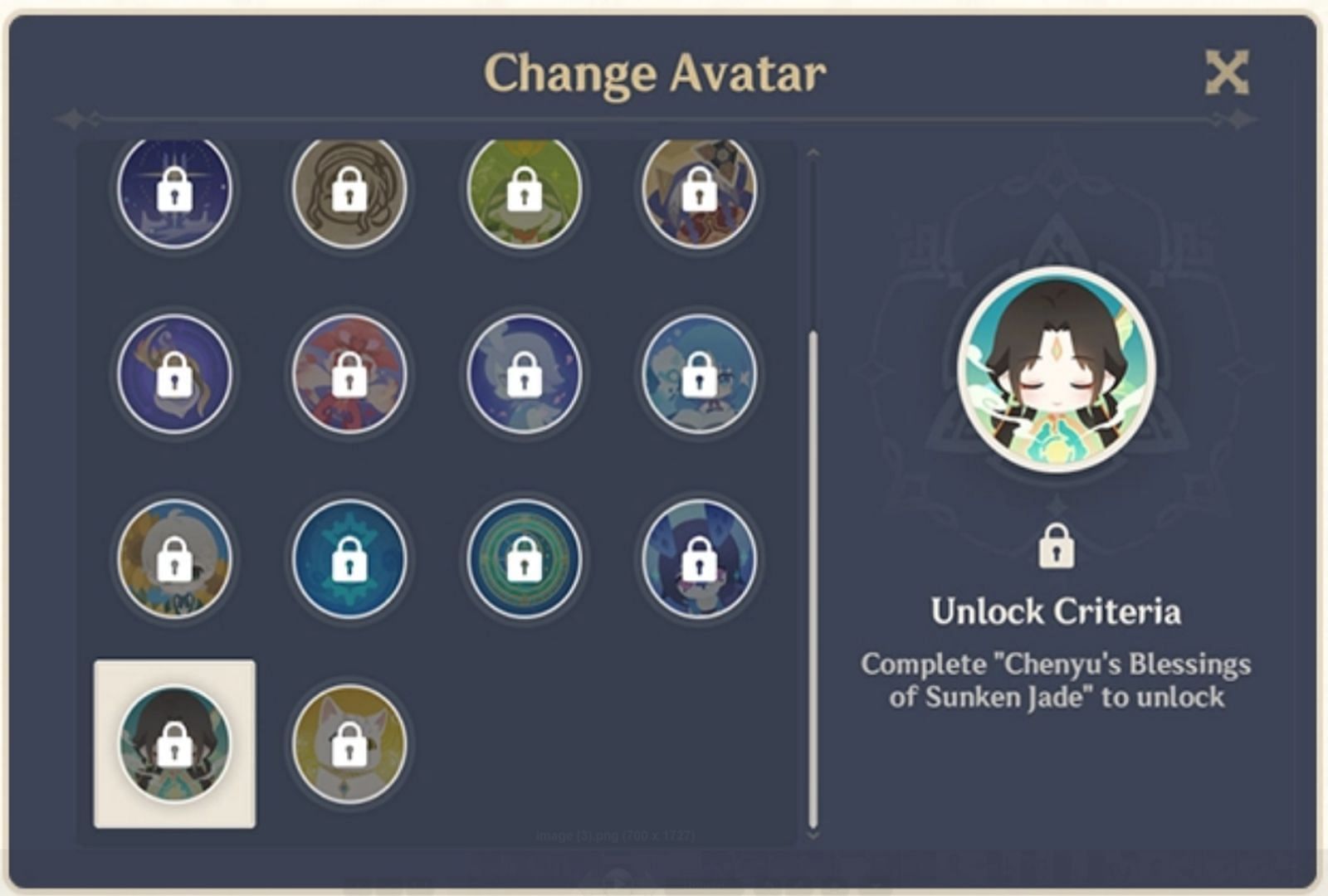 Players can use new avatar icons as profile pictures. (Image via HoYoverse)