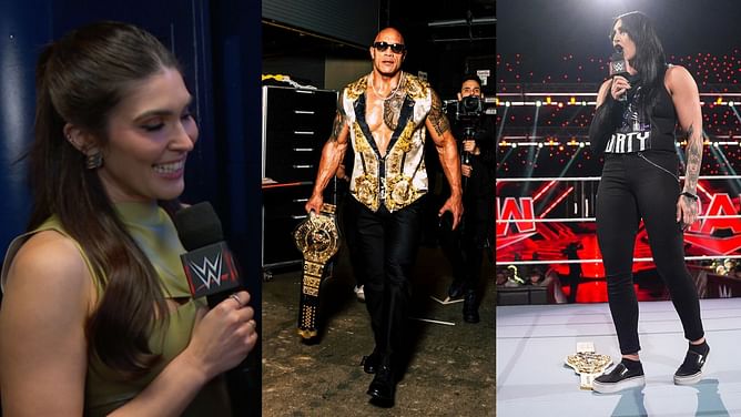 Cathy Kelley has an interesting proposition for The Rock after Rhea Ripley vacates the WWE Women's World Championship