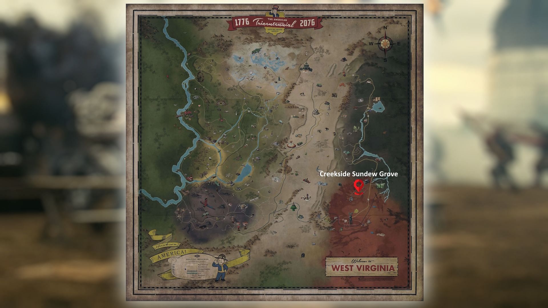 The Creekside Sundew Grove is located in the Cranberry Bog region (Image via Bethesda Game Studios)