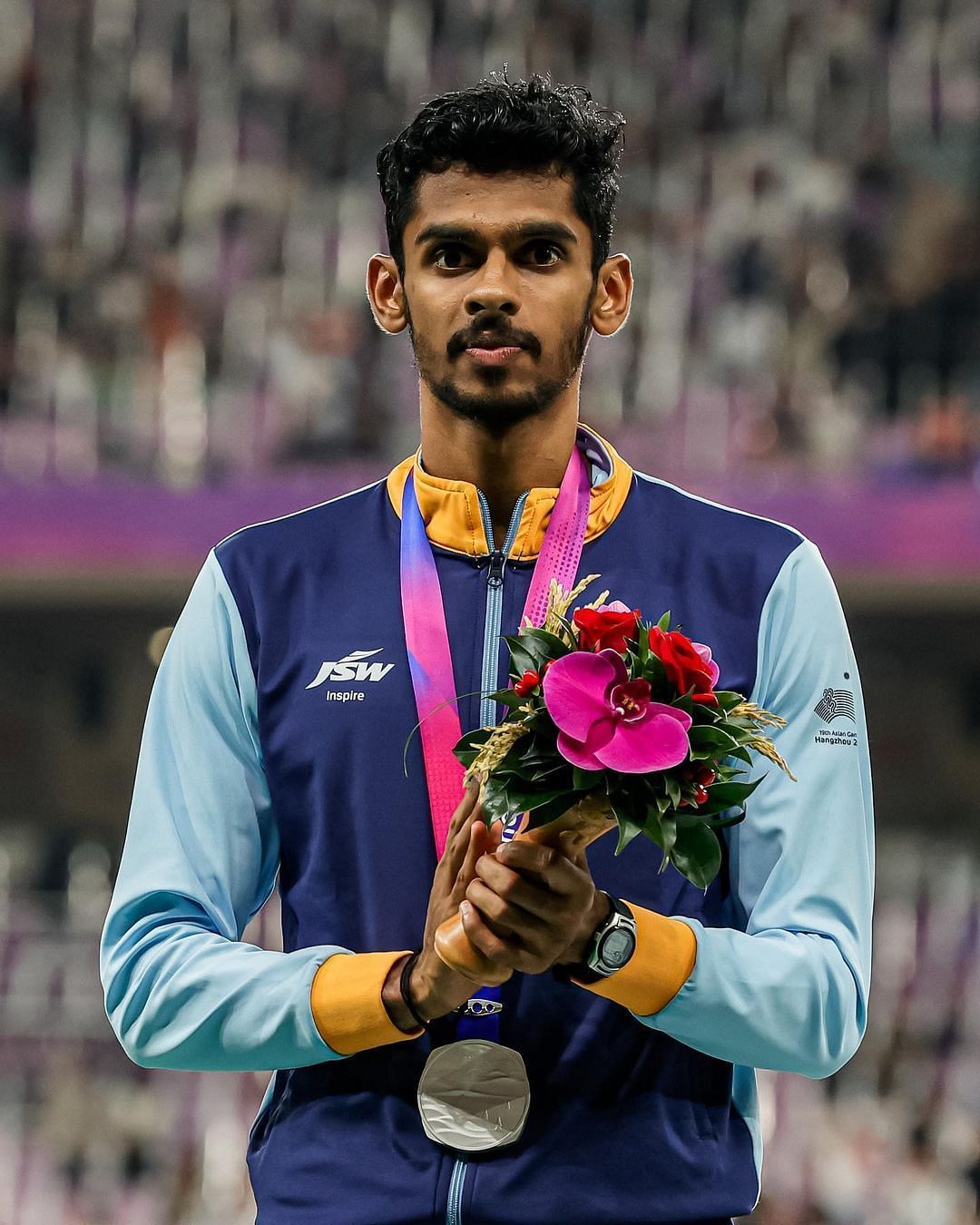 Murali Sreeshankar at the Asian Games, (Image Courtesy- Murali Sreeshankar via Instagram)