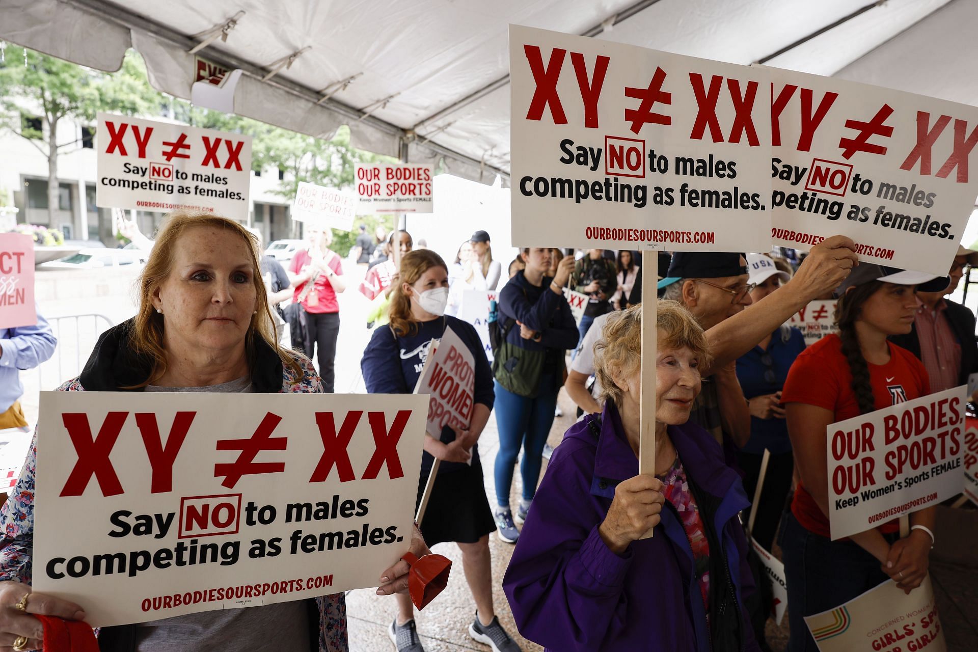 Female Athletes And Allies Rally In Washington DC On 50th Anniversary Of Title IX