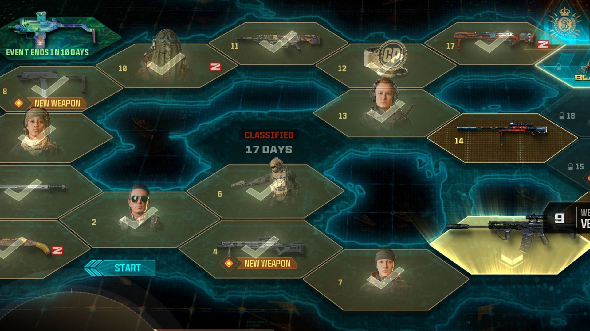Countdown to unlocking the classified sector. (Image via Activision)