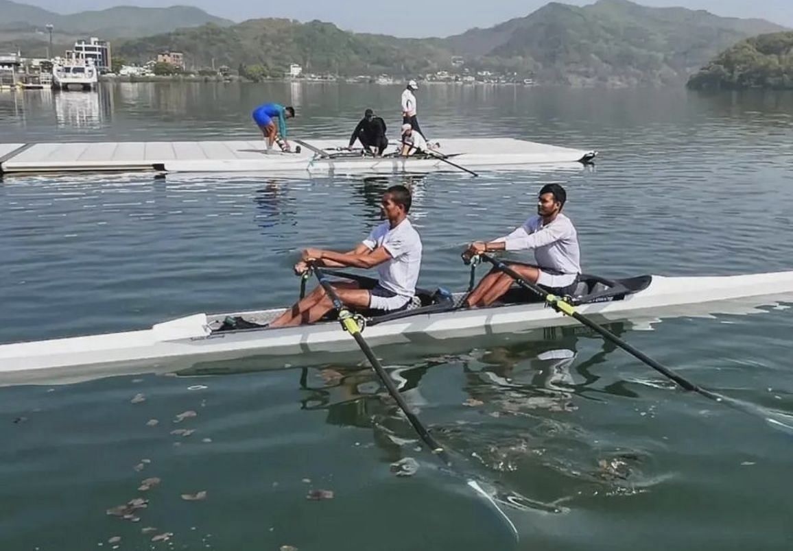 Arvind Singh and Uttwal Kumar. (Credit: India Rowing/Instagram)