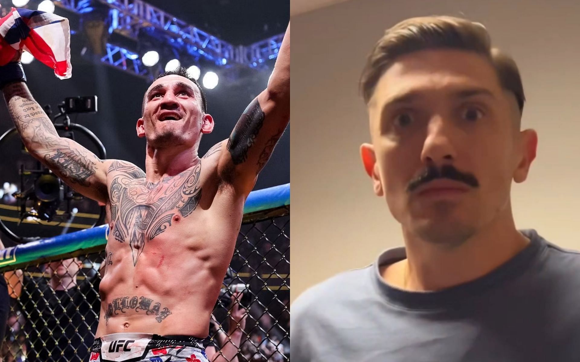 Andrew Schulz was left astounded by Max Holloway&rsquo;s &ldquo;let&rsquo;s bang&rdquo; moment at UFC 300 against Justin Gaethje [Image courtesy: Getty Images, and @andrewschulz - Instagram]