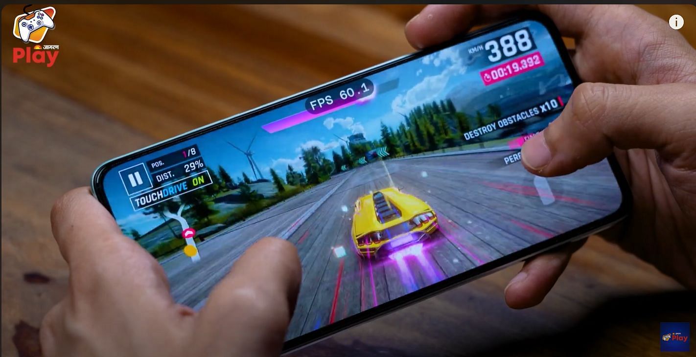 The OnePlus Nord CE4 provides smooth 60fps gameplay in most games (Image via YouTube/Jagran Play)