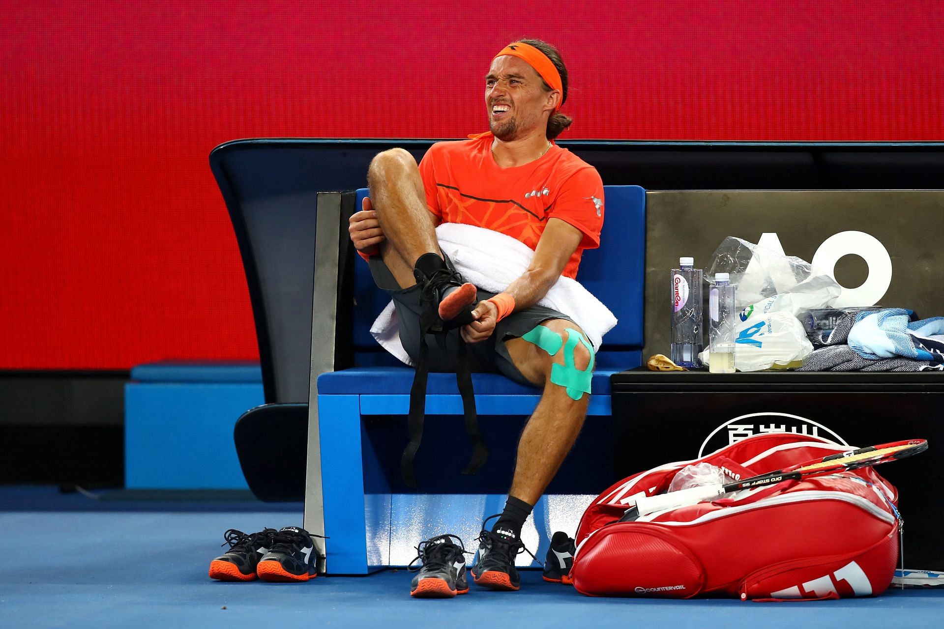 Dolgopolov during the 2018 Australian Open