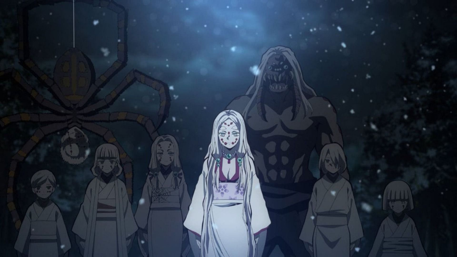 Anime Villain/s: Spider Family (Image via Ufotable)