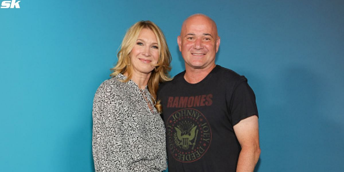 Andre Agassi with his wife Steffi Graf