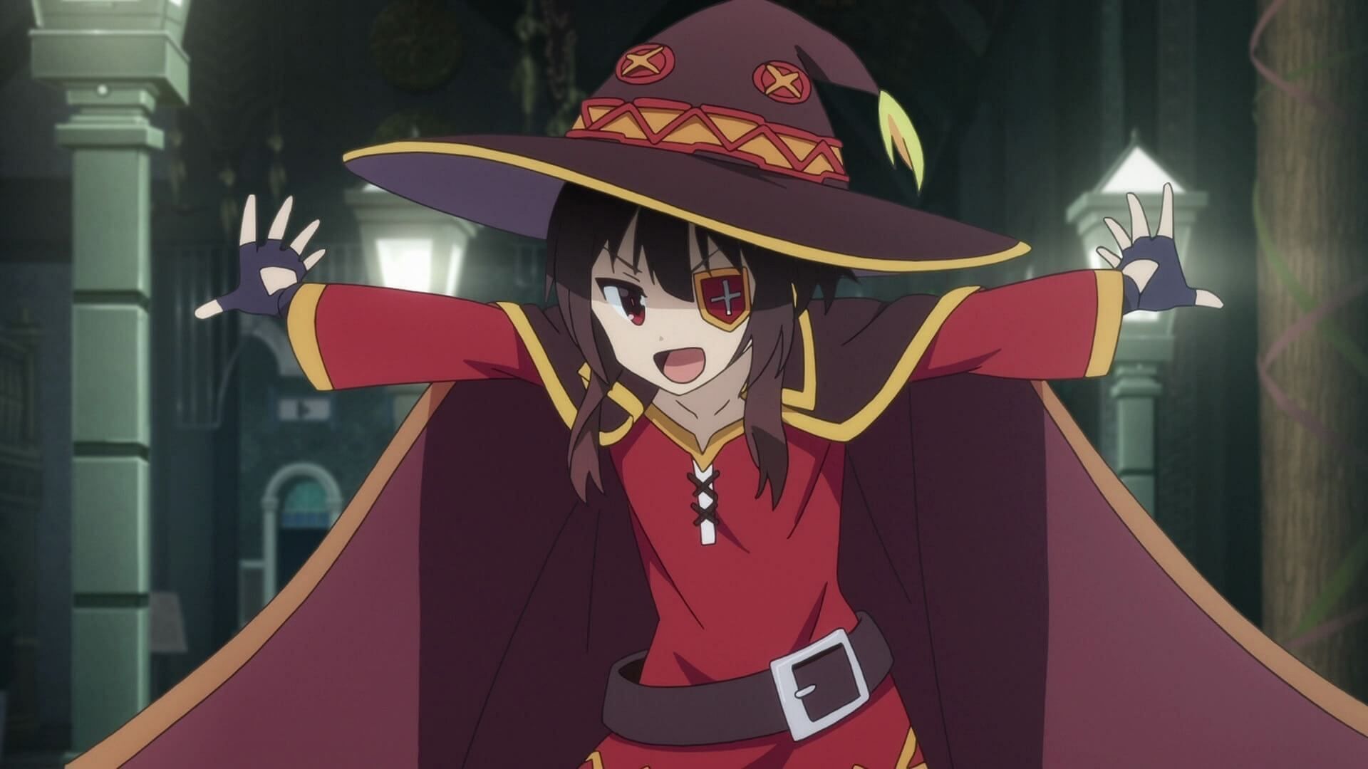 Megumin&#039;s feelings for Kazuma are further developed in Konosuba season 3 episode 1 (Image via Studio Deen)