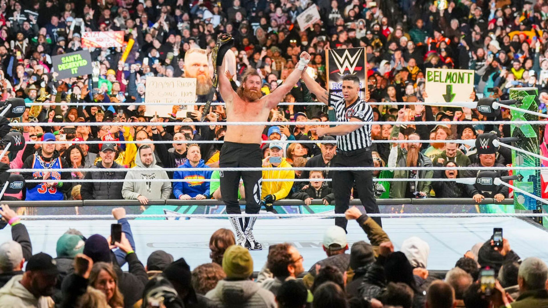Sami Zayn became the new Intercontinental Championship at WrestleMania XL [Photo courtesy of WWE