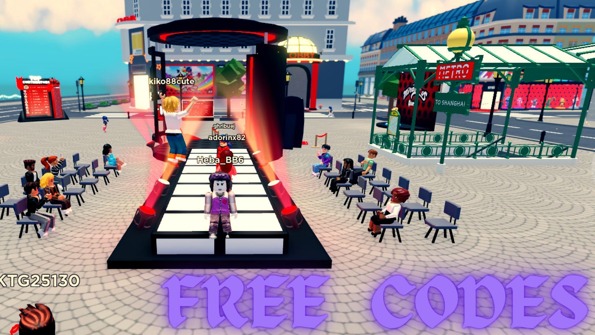 Free codes in Miraculous RP (Image via Roblox)