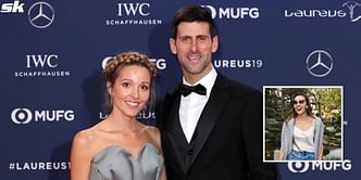 In Pictures: Novak Djokovic's wife Jelena is all smiles as she explores the serene Japanese Garden in Monte-Carlo