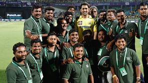 [Watch] Ground staff sprint towards MS Dhoni to click a picture with him after DC vs CSK IPL 2024 match