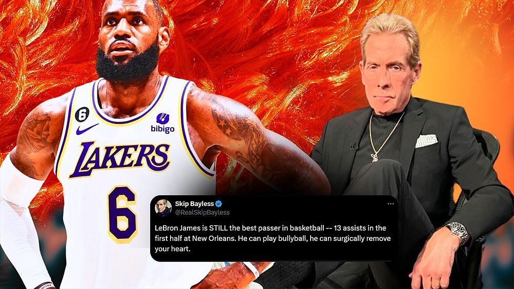 &quot;He can surgically remove your heart&quot; - Skip Bayless surprisingly praises LeBron James as Lakers
