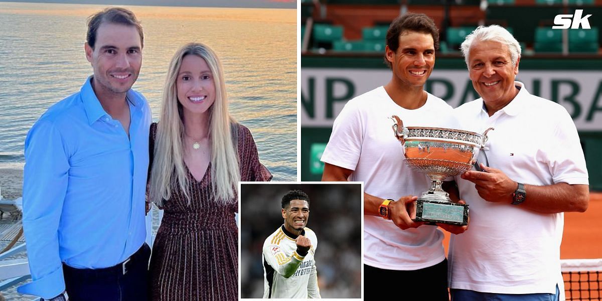 Rafael Nadal celebrates Jude Bellingham