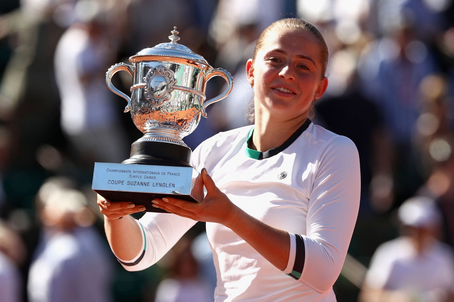 Jelena Ostapenko at the 2017 French Open.