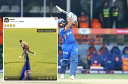 [Watch] Rohit Sharma hugs Harbhajan Singh affectionately and lifts him at Wankhede Stadium before MI vs RR IPL 2024 clash