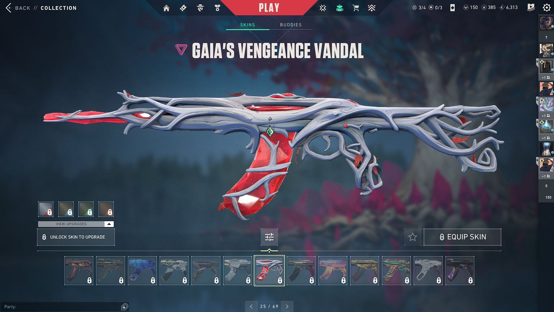 Gaia&#039;s Vengeance Vandal, one of the premium Vandal skins available in-game (Image via Riot Games)