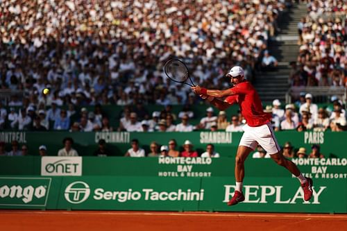 Novak Djokovic at the Rolex Monte-Carlo Masters - Day Seven