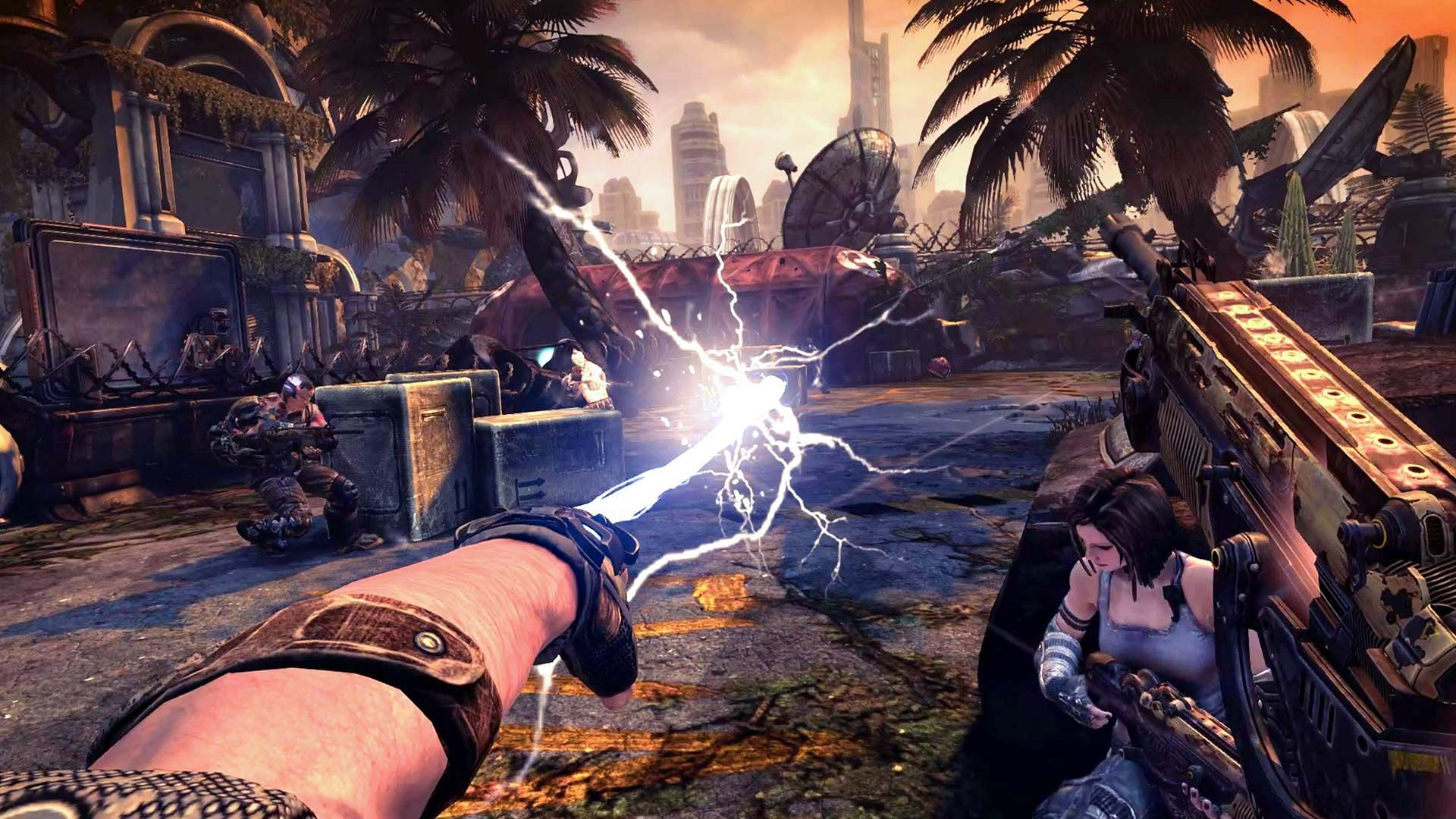 Gameplay in Bulletstorm (Image via People Can Fly)