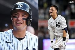 WATCH: Birthday boy Anthony Volpe extends Yankees' lead against Brewers with three-run blast