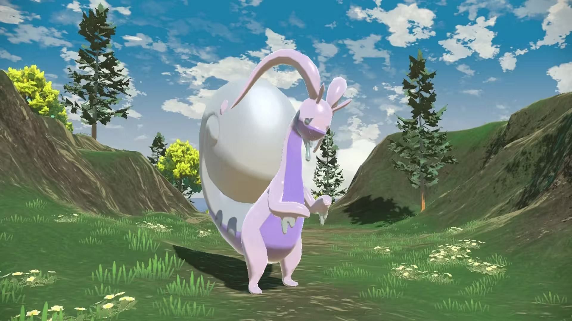 goomy, sliggoo, and goodra in Pokemon Scarlet and Violet