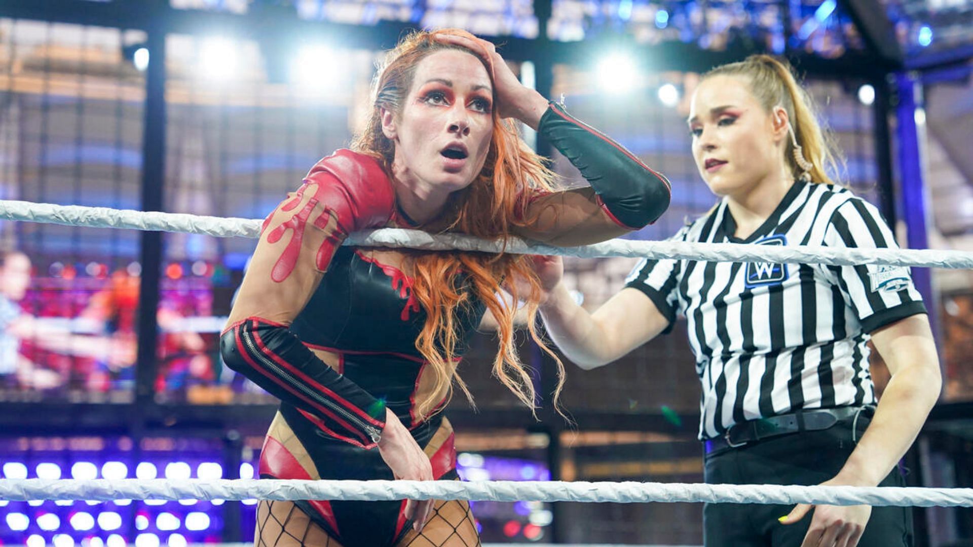Becky Lynch in Perth at WWE Elimination Chamber 2024!