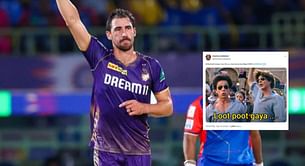 "Loot poot gaya" - Fans react as Mitchell Starc flops again in CSK vs KKR IPL 2024 match