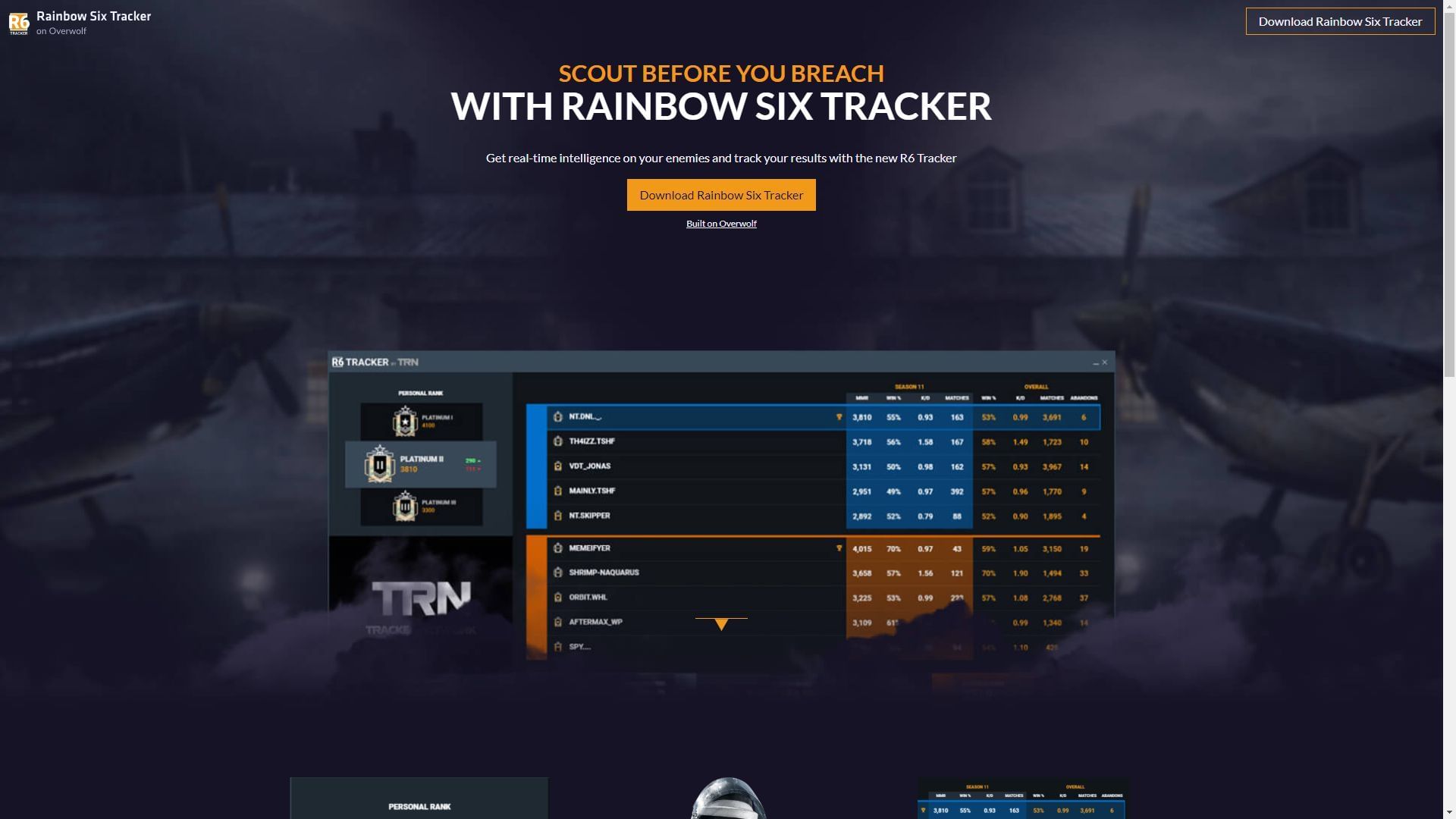 Overwolf website tracker (Image via Overwolf)