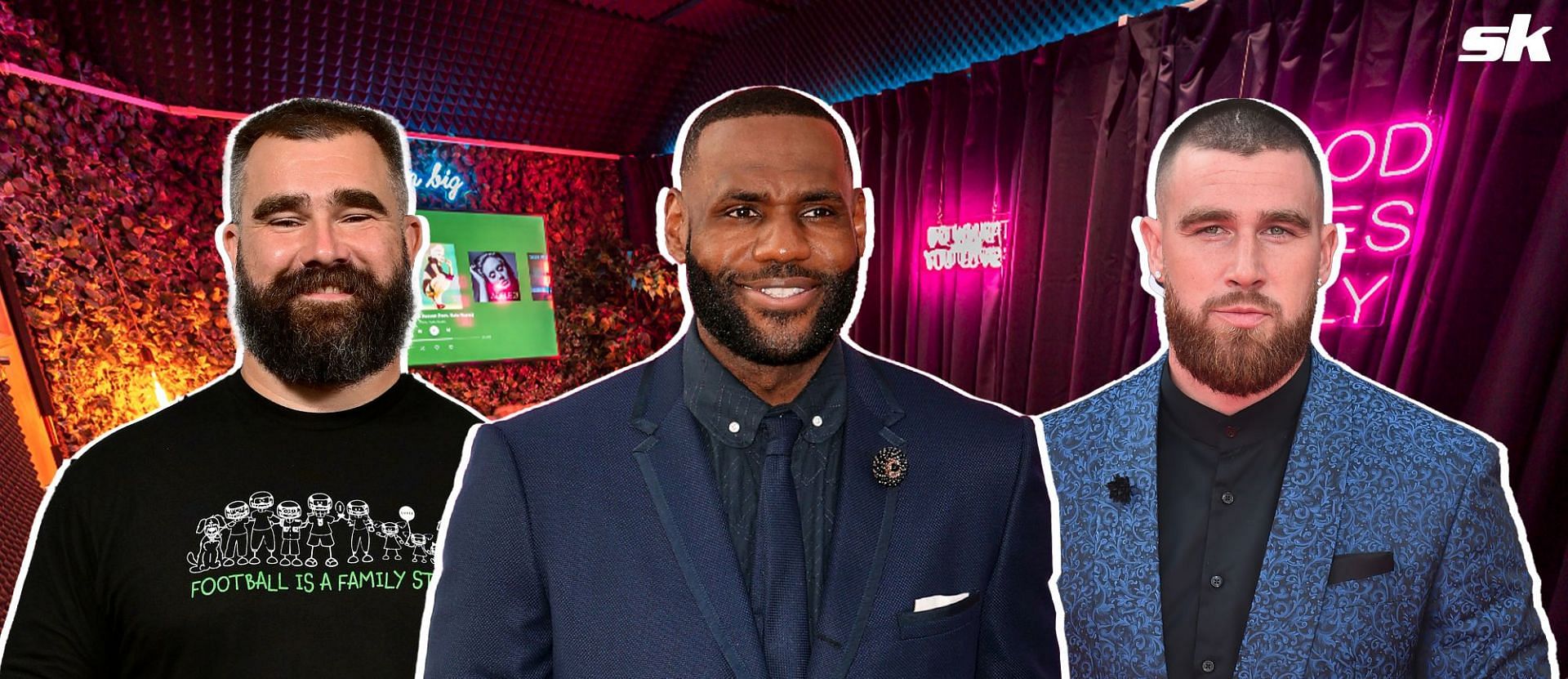 Travis and Jason Kelce talked about their reaction to LeBron James