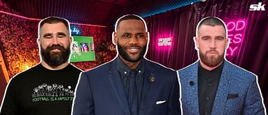 Jason, Travis Kelce recount hilarious reaction to LeBron James' tweet about New Heights podcast: "Hottest guy thinks you're sexy"