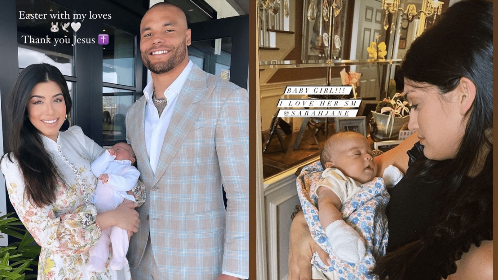 Dak Prescott's girlfriend Sarah Jane captures perfect family photo ...