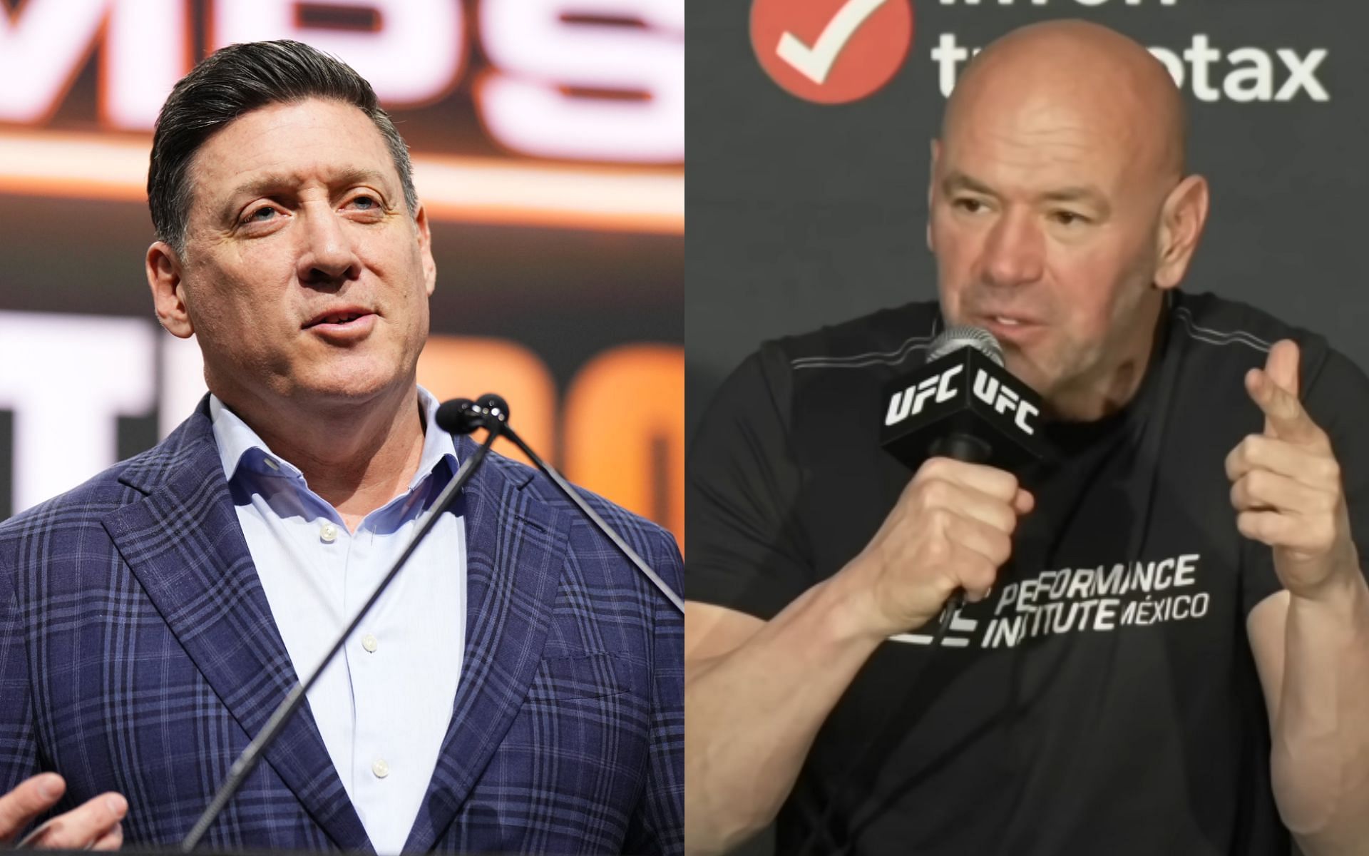Dana White bashes PFL 2 in Las Vegas event after UFC 300 [Image courtesy: PFL, and UFC - YouTube]