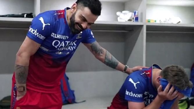 "I have got to hit every ball for six now"- Virat Kohli & Will Jacks' hilarious banter after RCB's thumping IPL 2024 win over GT